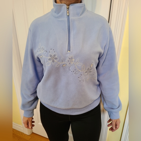 🌟Vintage Fleece Sweater Size Small Petite - Picture 2 of 10